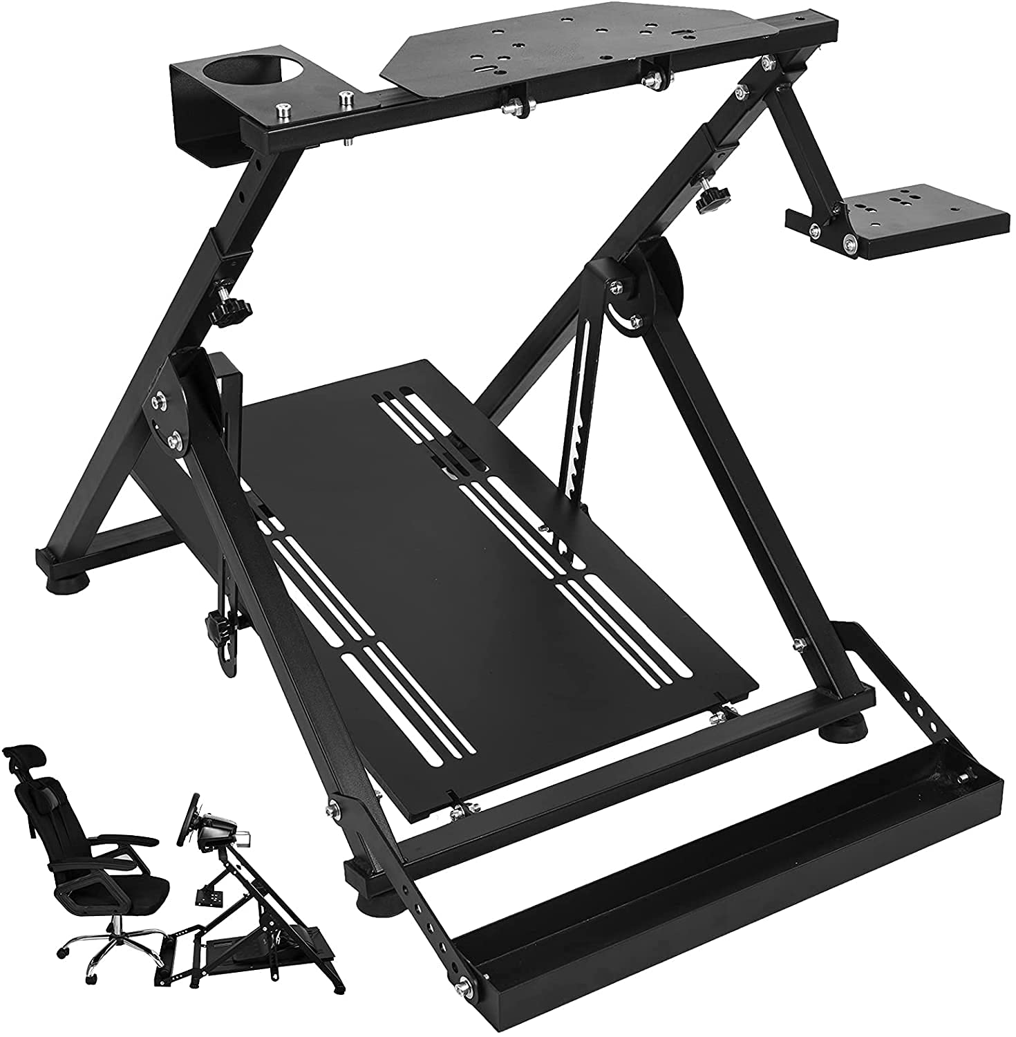 Buy Marada Steering Wheel Stand Fixed Office Seat with Card Slot Racing