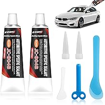 Hcunbsu Scheibenkleber Auto, 2 Stück Karosseriekleber Schwarz, Klebstoff für Türdichtung Auto, KFZ Dichtmasse Schwarz, Schnelle Aushärtung, Wasserdicht, Hochtemperatur, Gute Abdichtung, 100ML