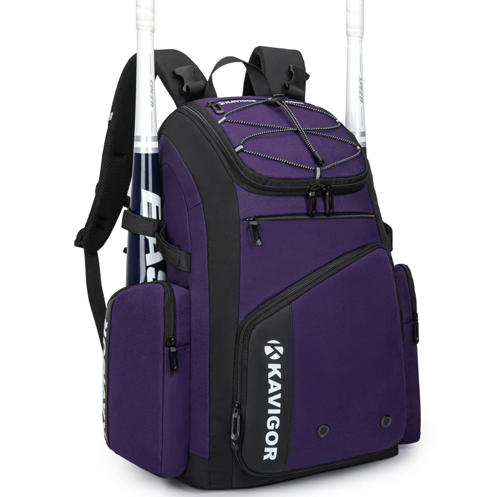 Baseball Bag for Youth and Adult, Softball Bag 50L Large Capacity Holds 4 Bats, Equipment Backpack with Shoes Compartment