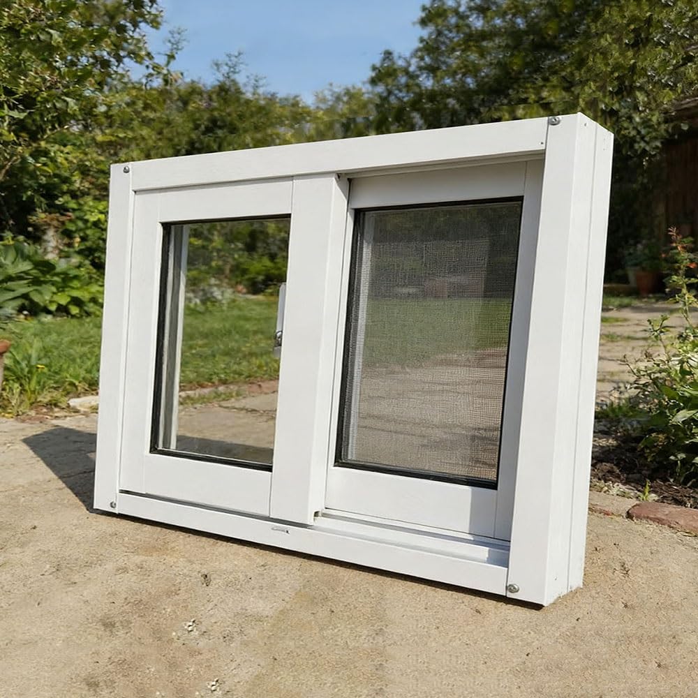 Ventanas correderas para cabañas y almacenes con cristal extraíble 1
