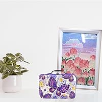 Vista 6 de Contenedores de almacenamiento para pintura con diamantes, Caja de almacenamiento de 60 ranuras para accesorios y herramientas de arte con diamantes