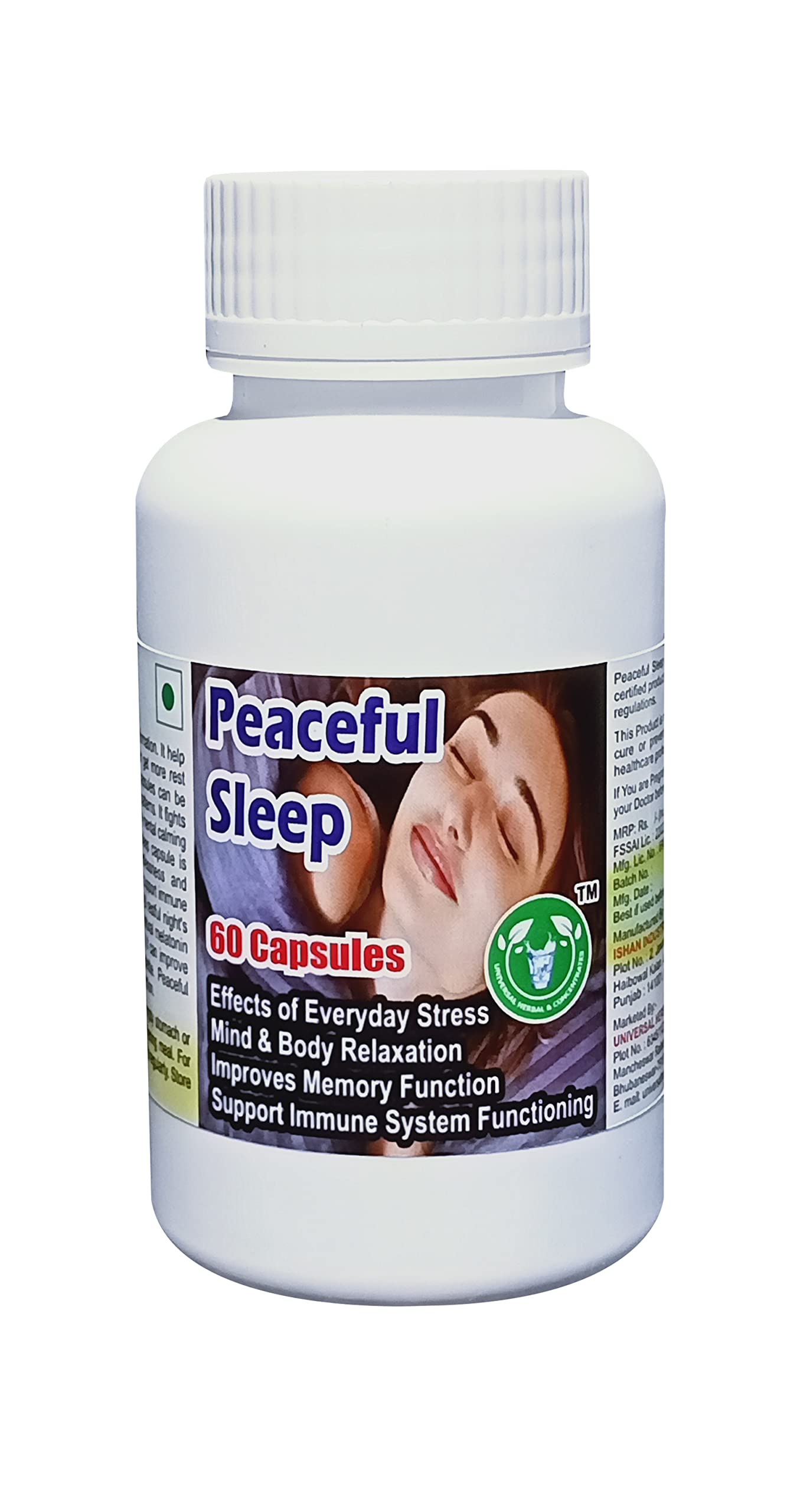 Peaceful Sleep Capsule - 60 Capsules (Get One Bottle 50ml Peaceful Sleep Drops Free)-image-21