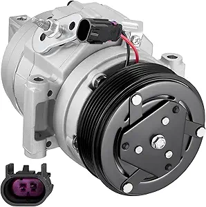 BDFHYK 68649 Air Conditioning A/C Compressor with Clutch Compatible with Ford Fusion V6 3.5L 2010-2012, Compatible with Lincoln MKZ V6 3.5L 2007-2012