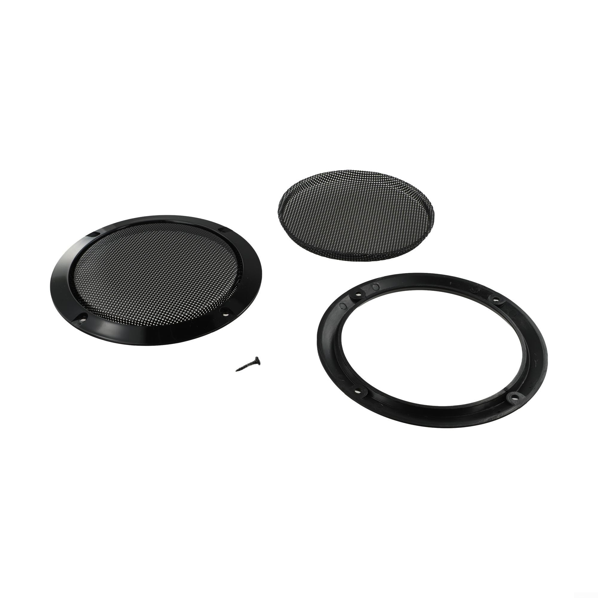 2/4/5/6.5/8/10 Inch Speaker Grille for Car Audio, Metal Mesh Dust Cover with Screws, Water Resistant and Shockproof DIY Speaker Protector Kit, Black(5in)