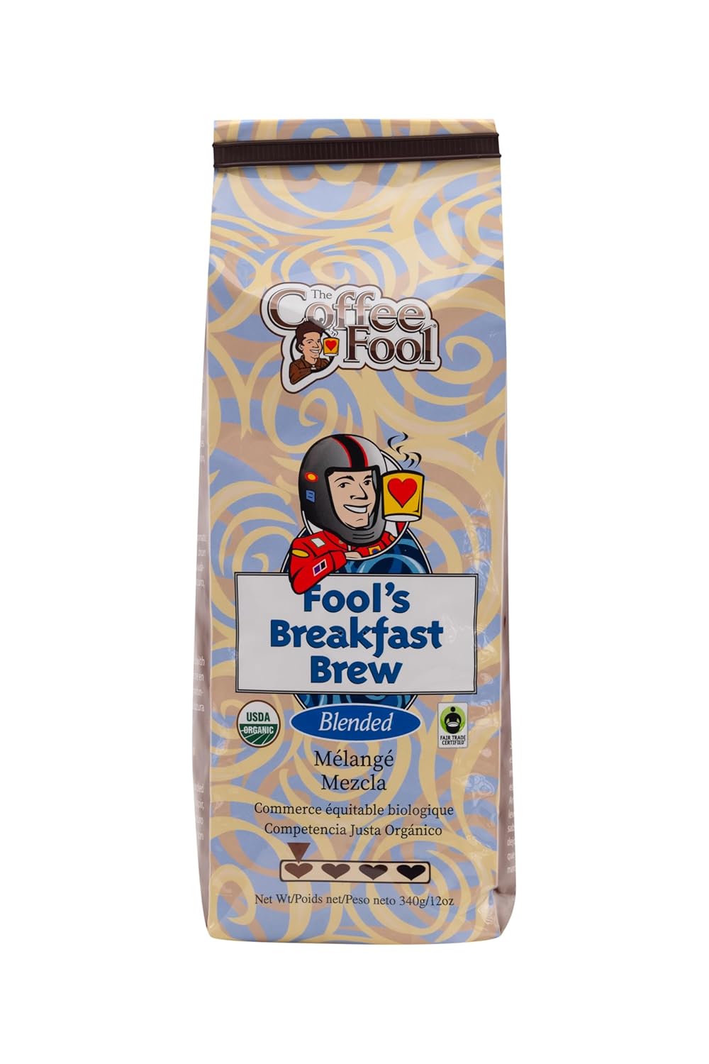 Coffee Fool's Organic Fair Trade Breakfast Brew (Whole Bean)