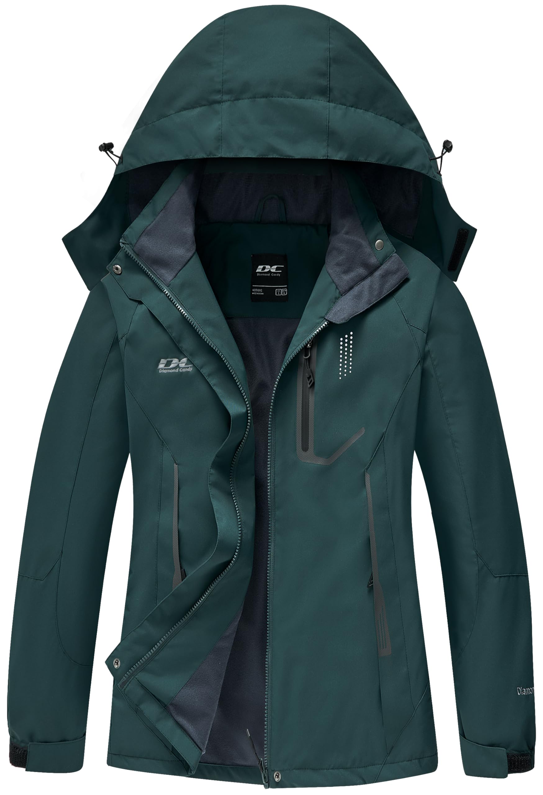 Regenjacke Damen Wasserdicht übergangsjacke damen Outdoor Wanderjacke softshelljacke für damen mit Kapuze