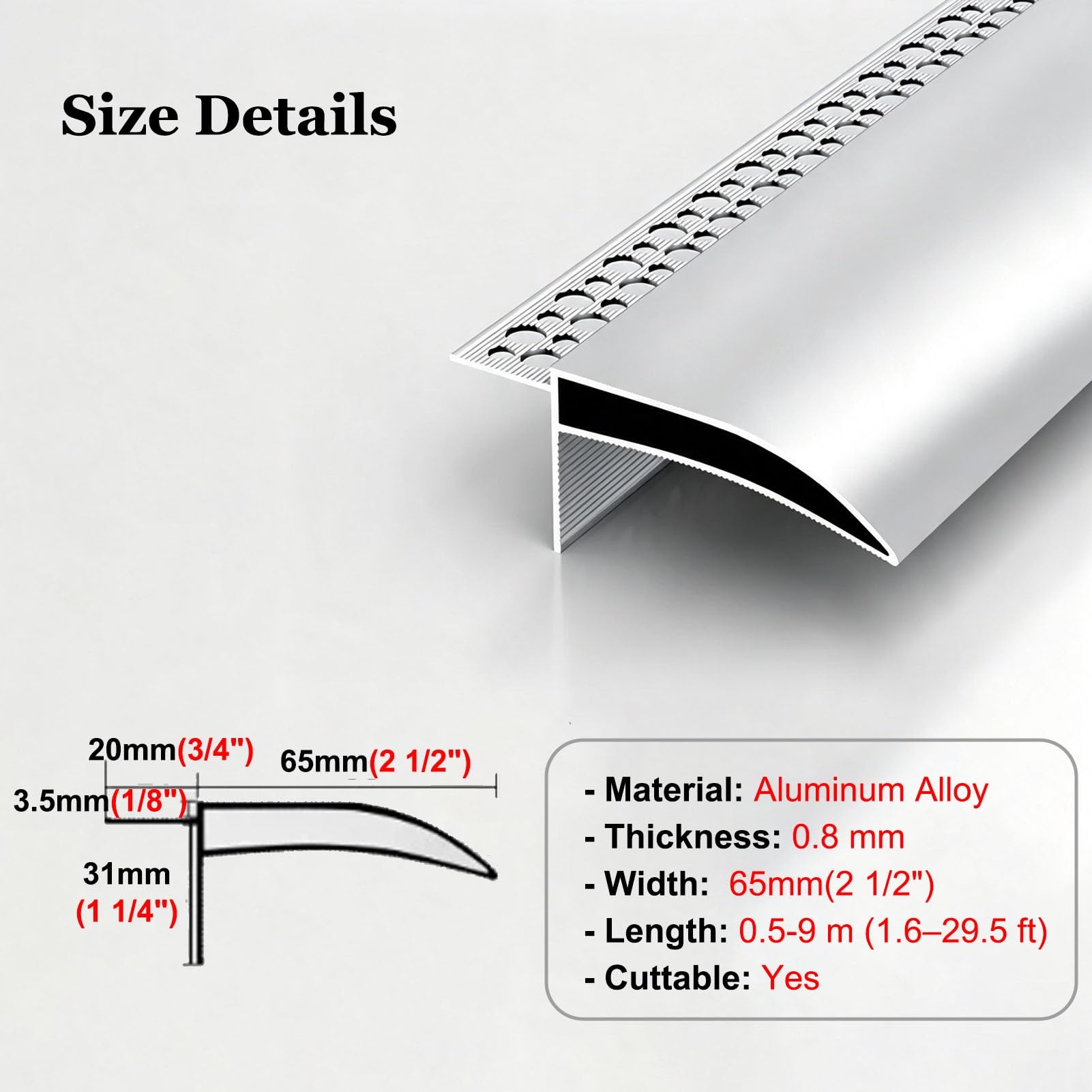 Borde de Goteo Perfil de Aluminio para Drenaje de Lluvia y Protección Contra | Perfil de Aluminio para Drenaje de Aguas Pluviales en Exteriores; Moldura Vierteaguas para Tejados y Paredes(4.7m(15.4ft))