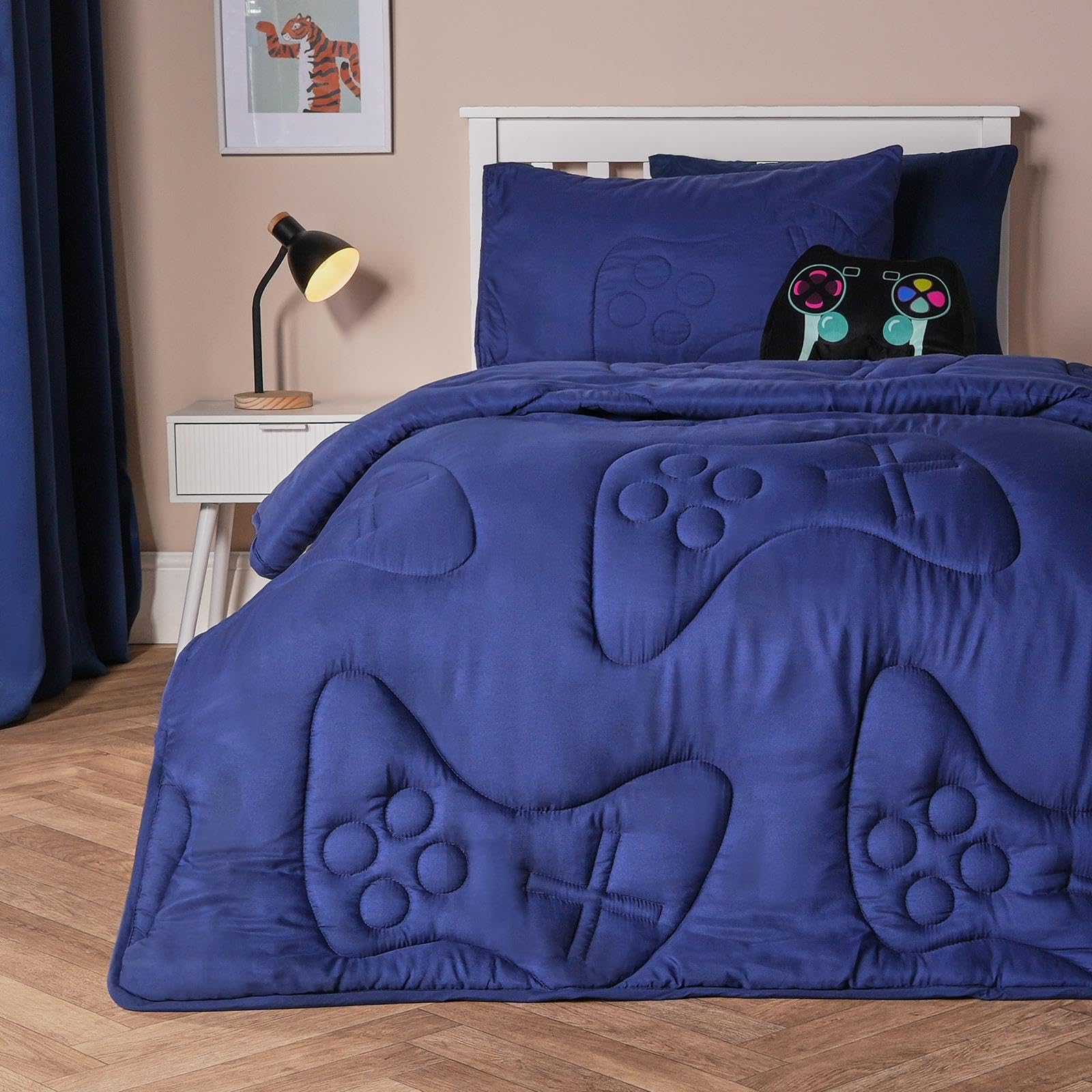 OHS Single Duvet Coverless Quilted 7.5 Tog Navy