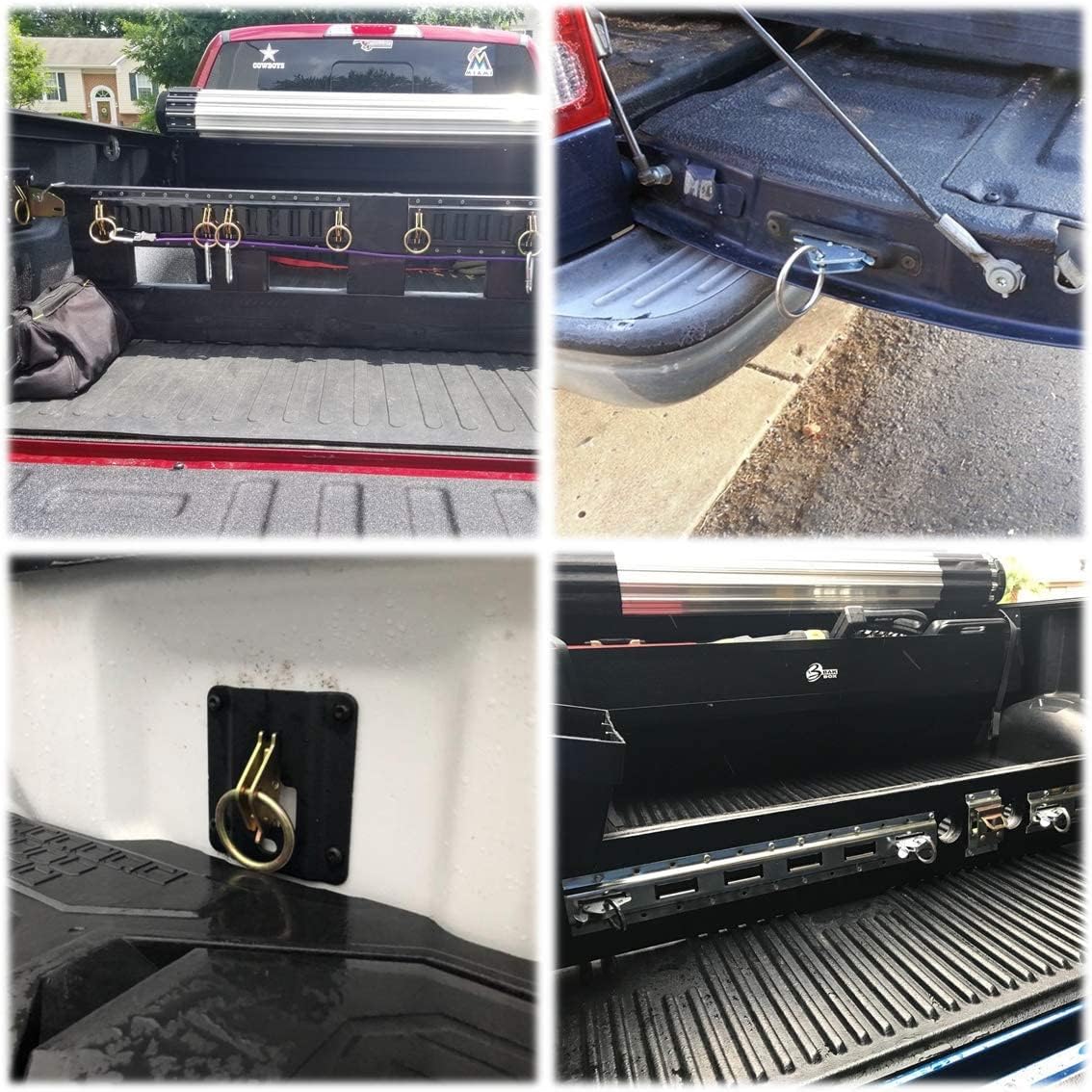 Heavy Duty E Track O Rings Tie Down Anchors E-Track Tie-Down Rail System Accessories(20 Pack) - Image 5