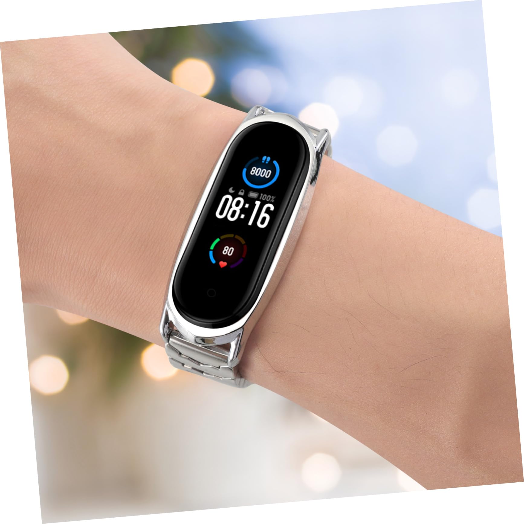 DOITOOL 3pièces Bracelet Métallique Ajustable Compatible Avec Strap Pour Montre Connectée