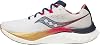 Saucony Mens ENDORPHIN SPEED 4 Running Shoes, multicolor white navy, 33.0 cm