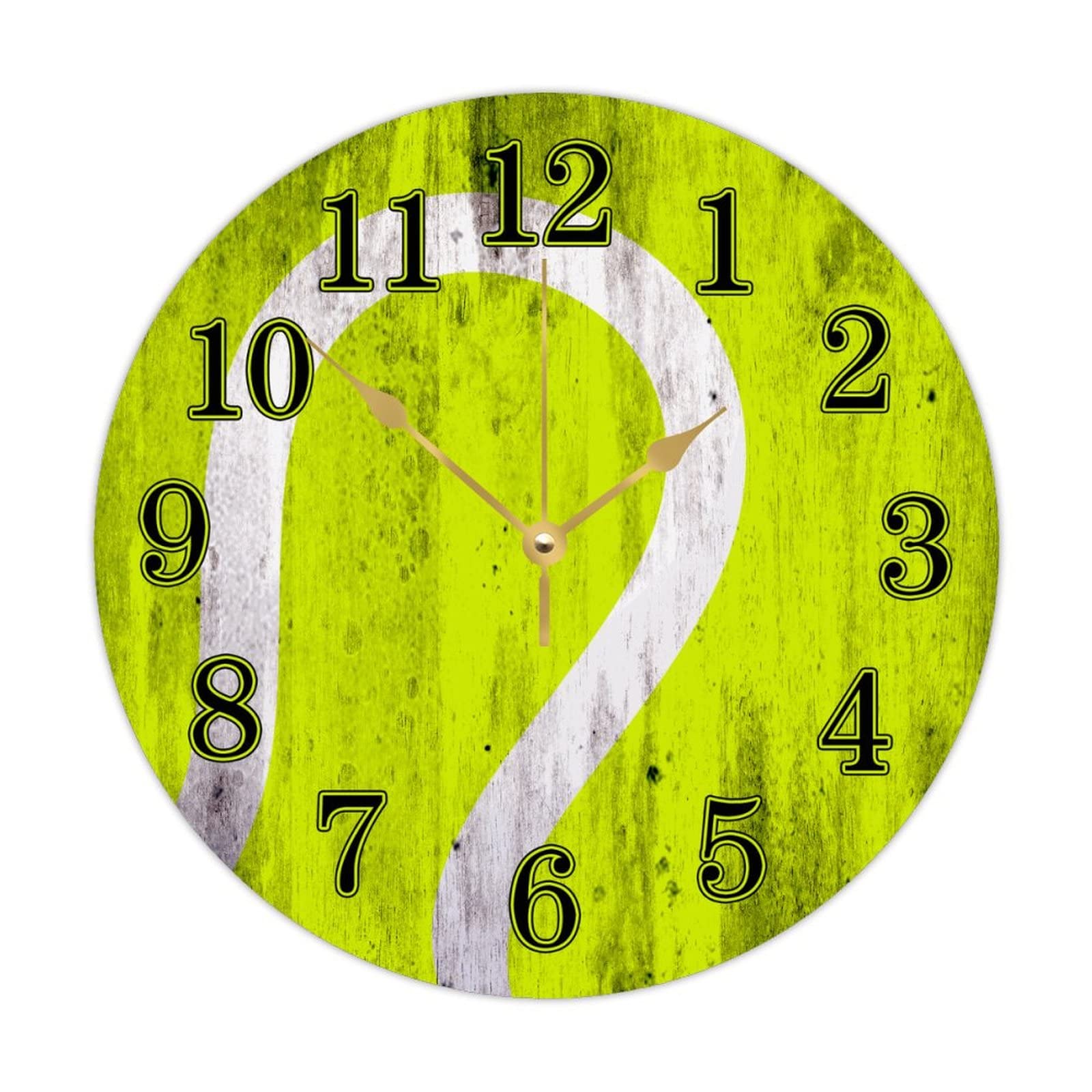 Horloge murale tennis en bois Merry Christmas pour sublimer votre salon en hiver