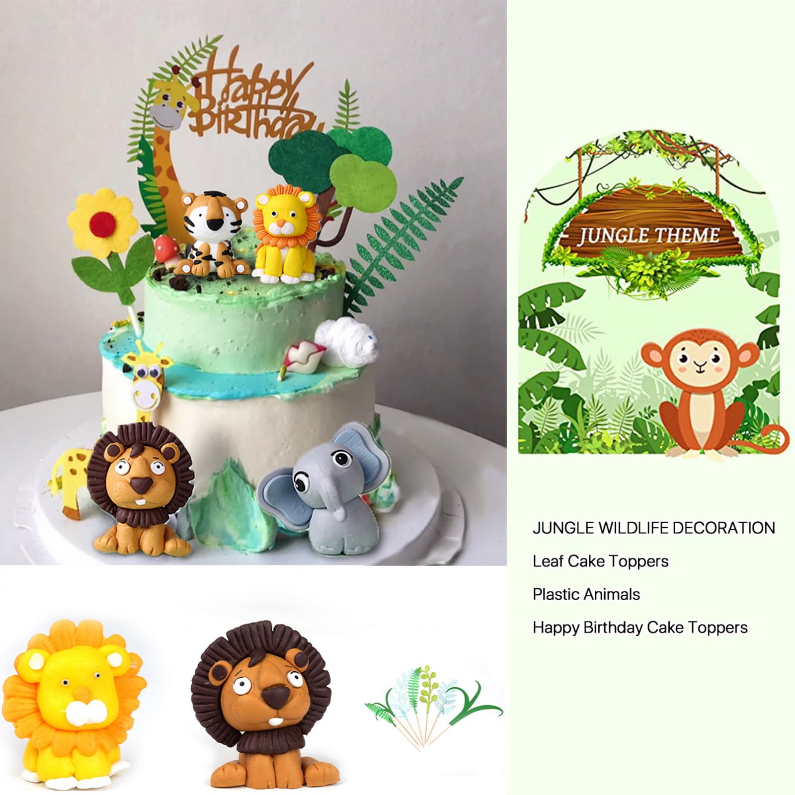 Party Kit Tema Animali Della Giungla Per Il Secondo Compleanno Di Edoardo 😍 - Jungle Animals Party Kit
