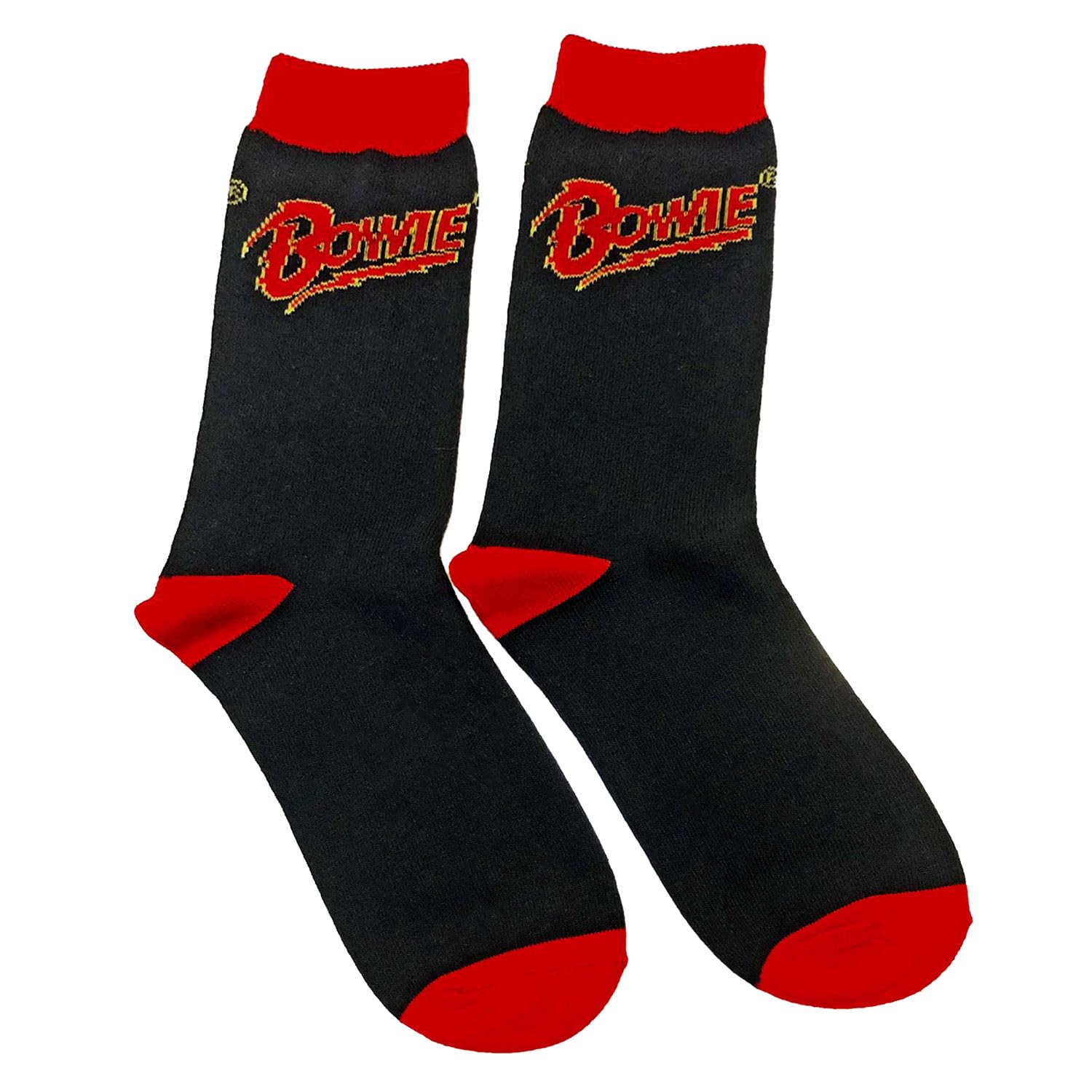 David Bowie Unisex Ankle Socks Logo (Black) (UK Size 7-11) Official