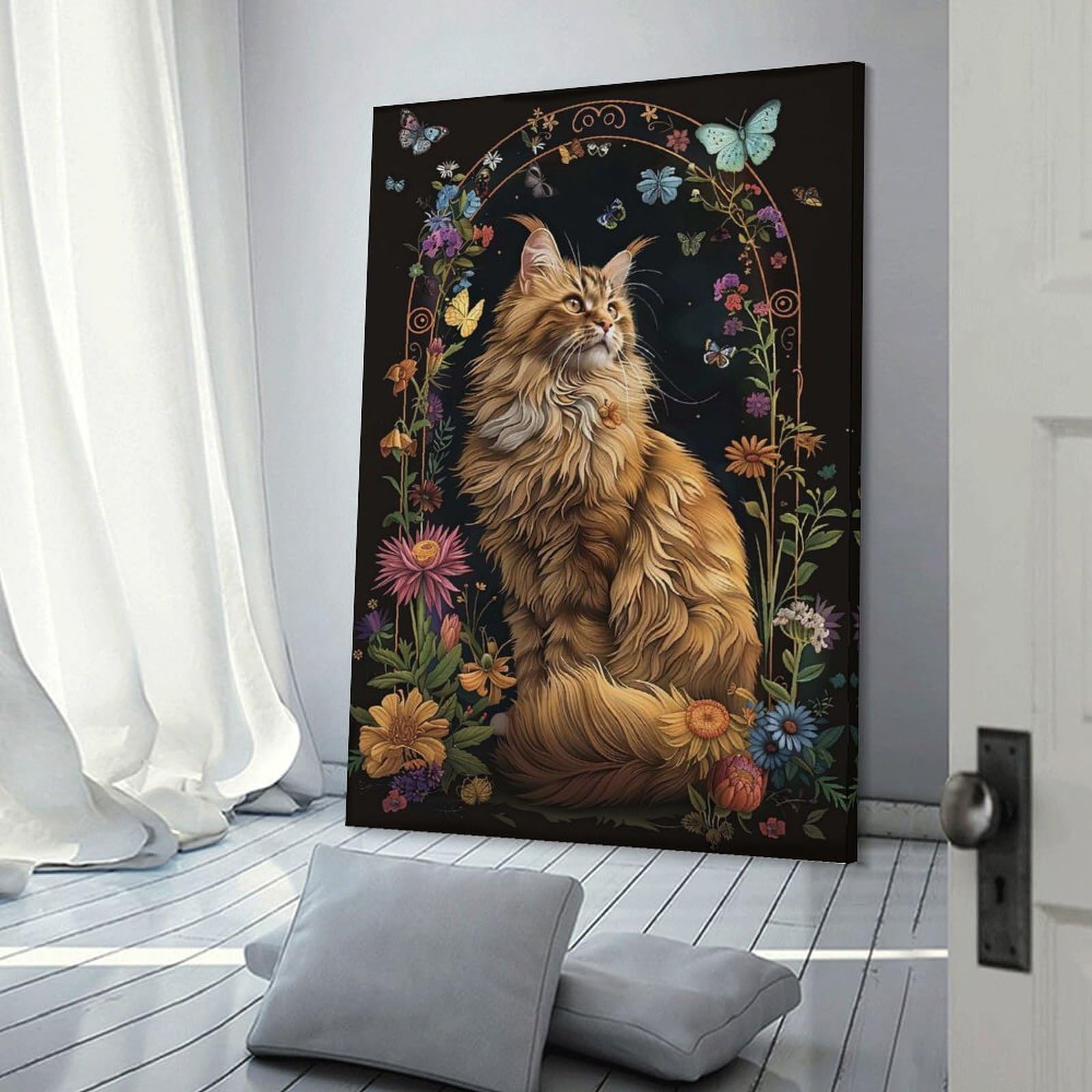 Junmoney Wall Picture Print LaPerm, 16x24inch(40x60cm), for Entrance Walls, Hall Decor Or Foyers, A Neat Decor Update for Hallways