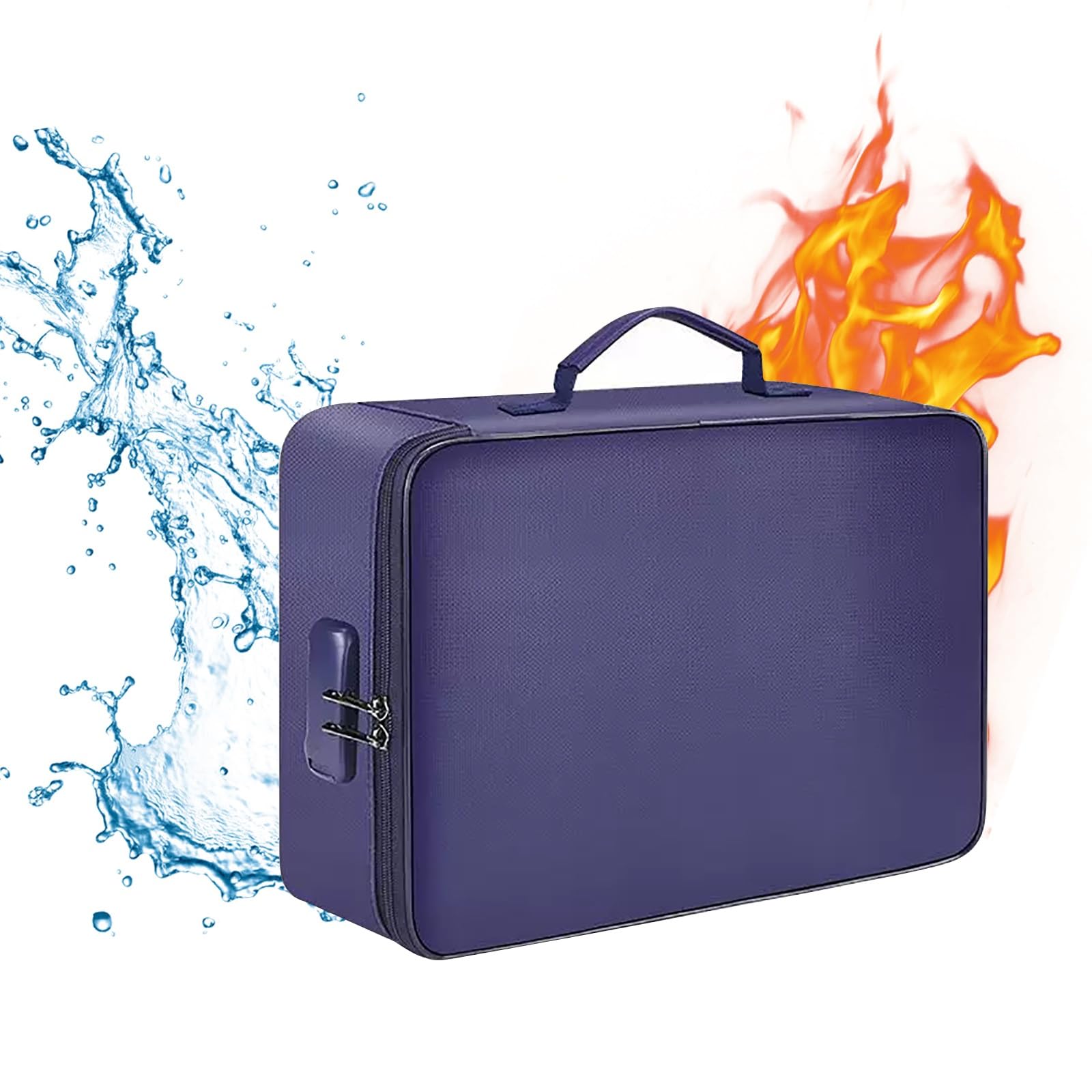 VEVOR Boîte à Documents Ignifuge 1000 °C, Porte-documents