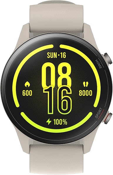 Xiaomi Mi Watch, Orologio Smart, Display AMOLED HD 1.39'', Fino a 16 giorni  di autonomia, GPS integrato, 117 modalità fitness, BEIGE, Versione italiana  : Elettronica