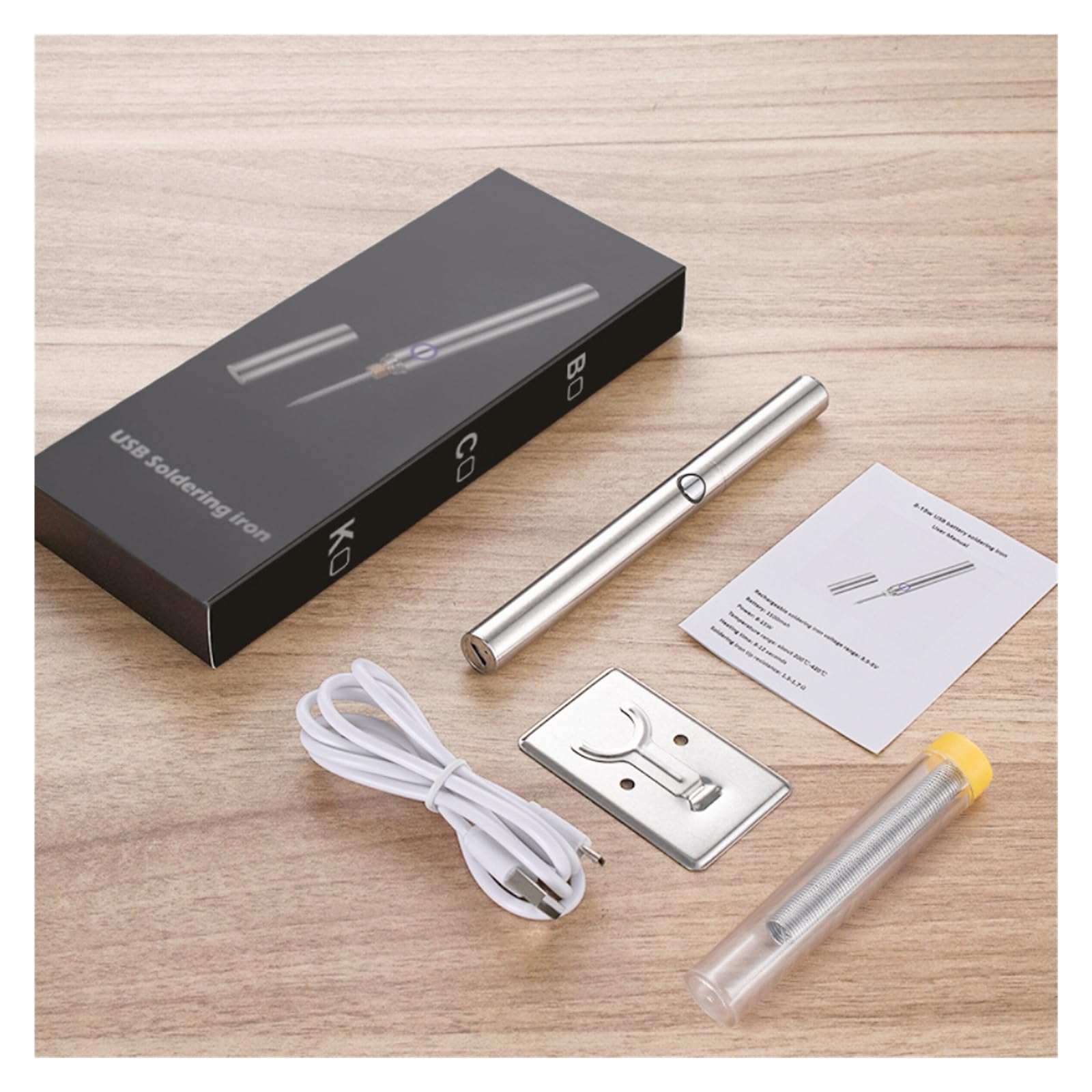 Zestaw lutownicy, Bezprzewodowy zestaw narzędzi do lutowania, przenośny ładowany przez USB długopis spawalniczy, spawanie domowe naprawa lutów pióro ogrzewanie elektryczne narzędzia do metalu, elektry