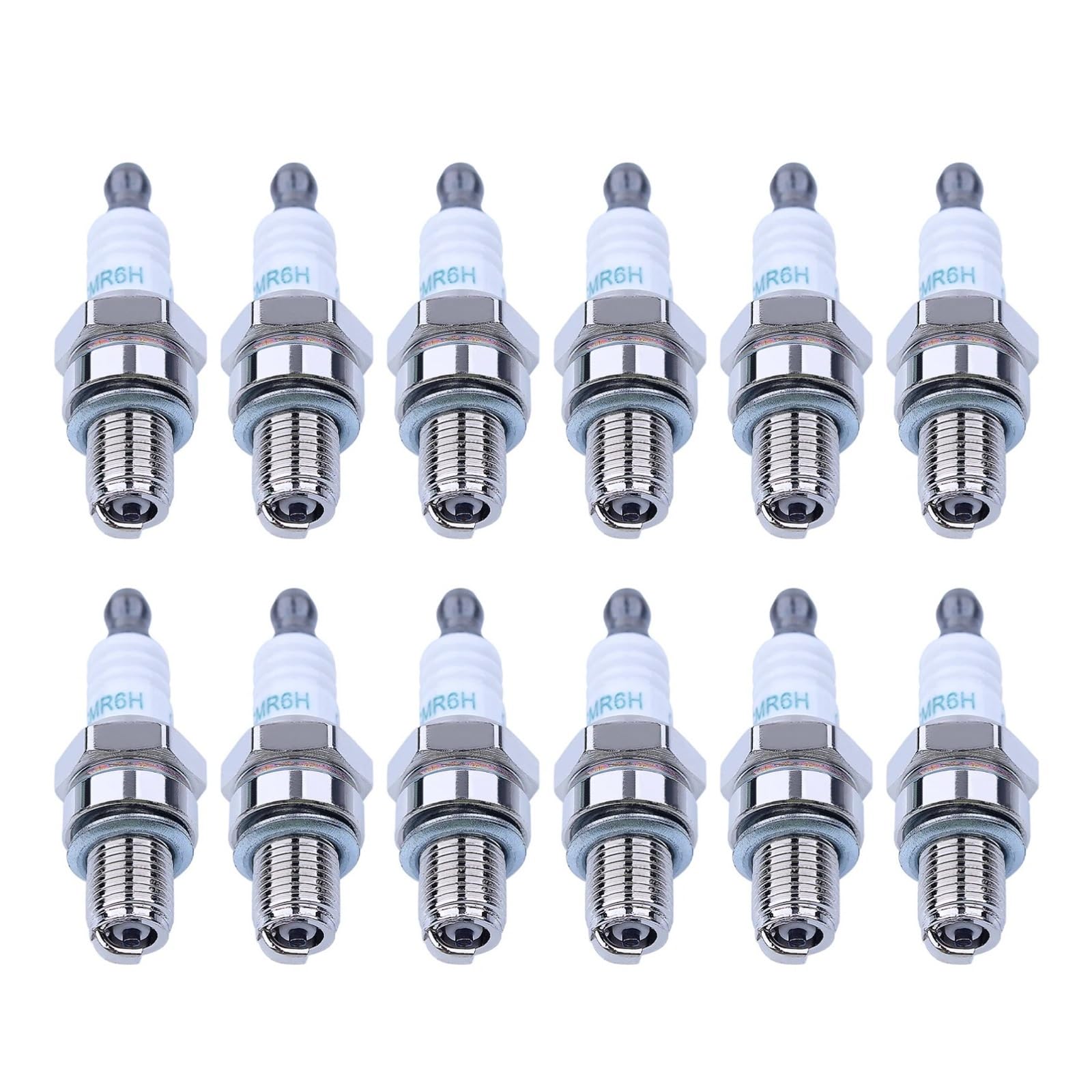 Generico Candela, Compatibile con Stihl, FS90 FS100 FS110 HL90 | filettatura 10mm, lunghezza filetto 11.5mm, lunghezza totale 53mm, HL110 HT100 KM90 BR500 BR600