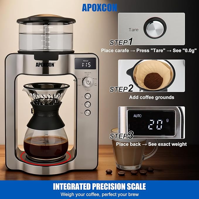 Cafetera de Goteo con Jarra y Báscula, 1 Litro, Programable 24 Horas miniatura 9