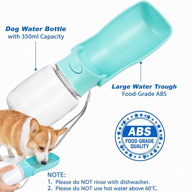 Foto 2 de 7 de Mepham Botella de Agua para Perros portátil, Botella Portable para Perros de Exterior
