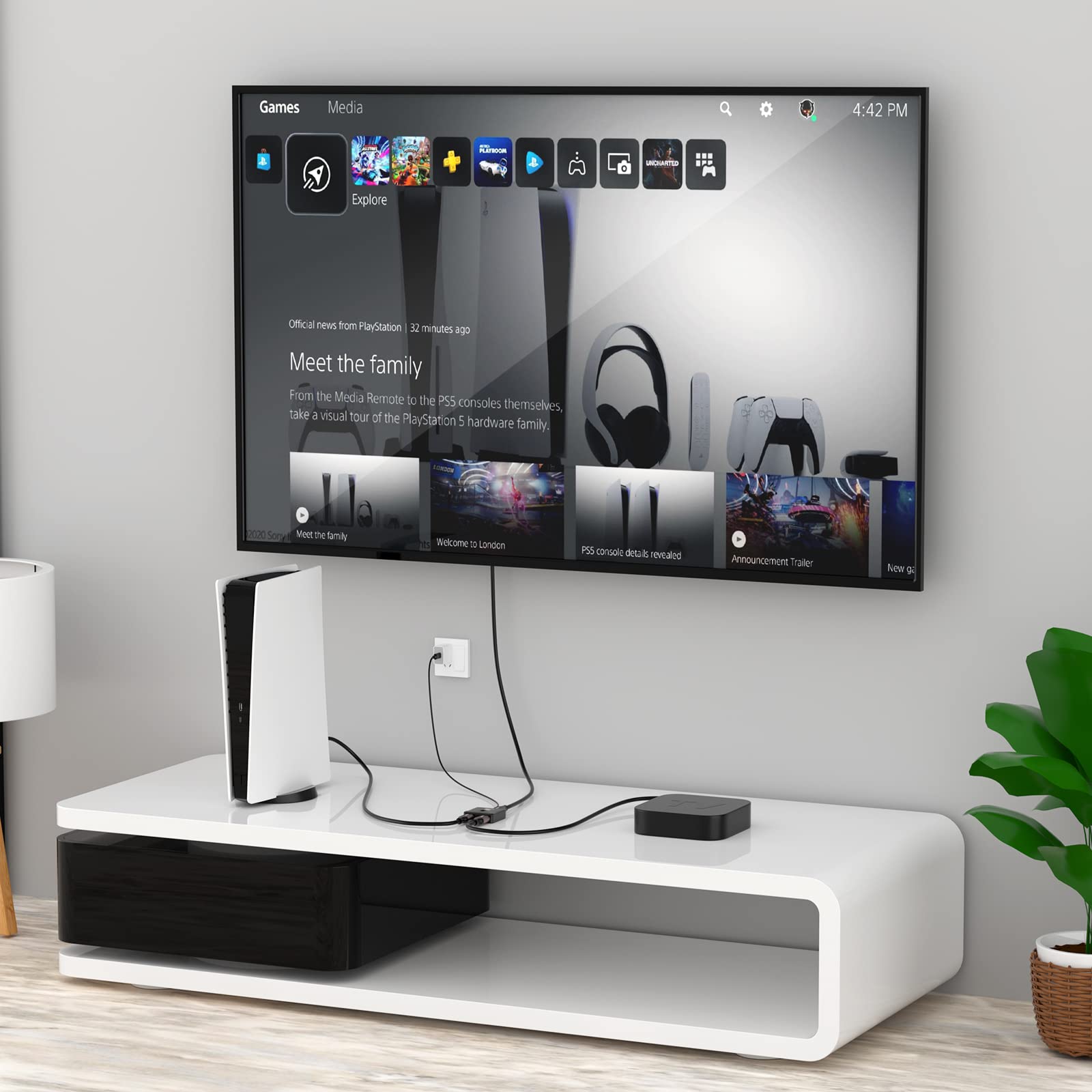MT-VIKI Przełącznik HDMI 4K60 Hz 2 w 1, Dwukierunkowy Rozdzielacz 1 w 2, Kompatybilny z Laptopami, Komputerami PC, Xbox, PS5/PS4, Projektorem, Zasięg 6 m