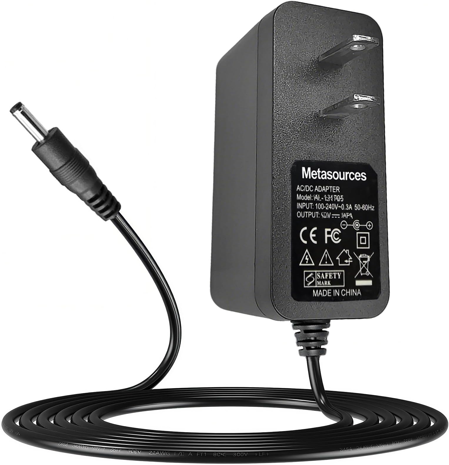 12V AC/DC Adapter Compatible with Huion Kamvas Pro 12 13 16 Graphics Tablet 156HD V2 Pen Display DC12V 12VDC Power Supply Cord Charger PSU (with Barrels)
