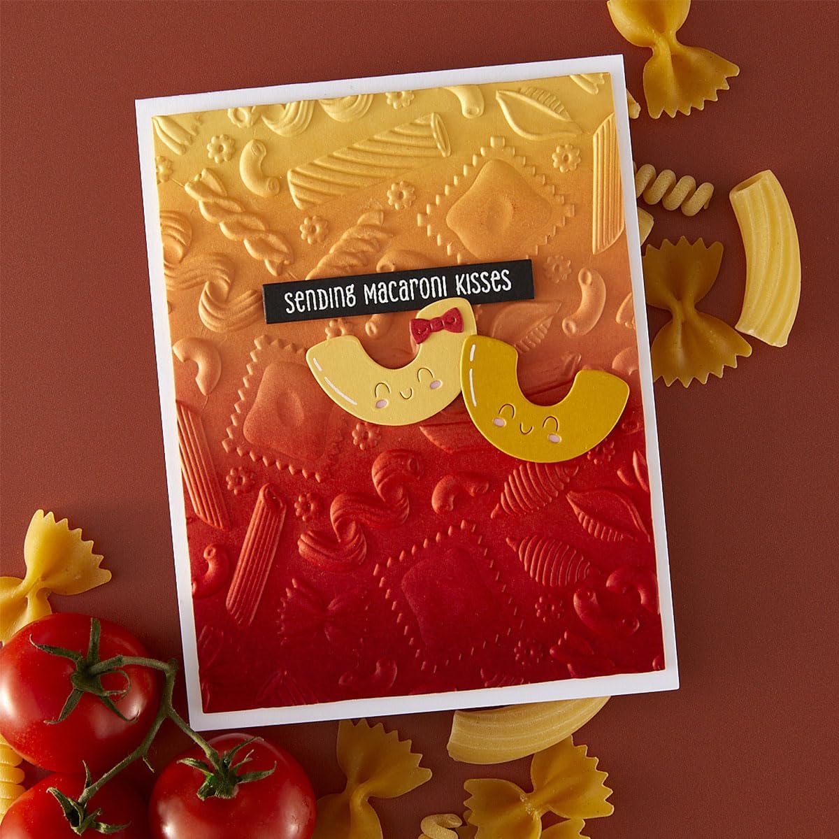 Spellbinders E3D-137 Al Dente 3D Embossing Folder from The BUON Appetito Collection