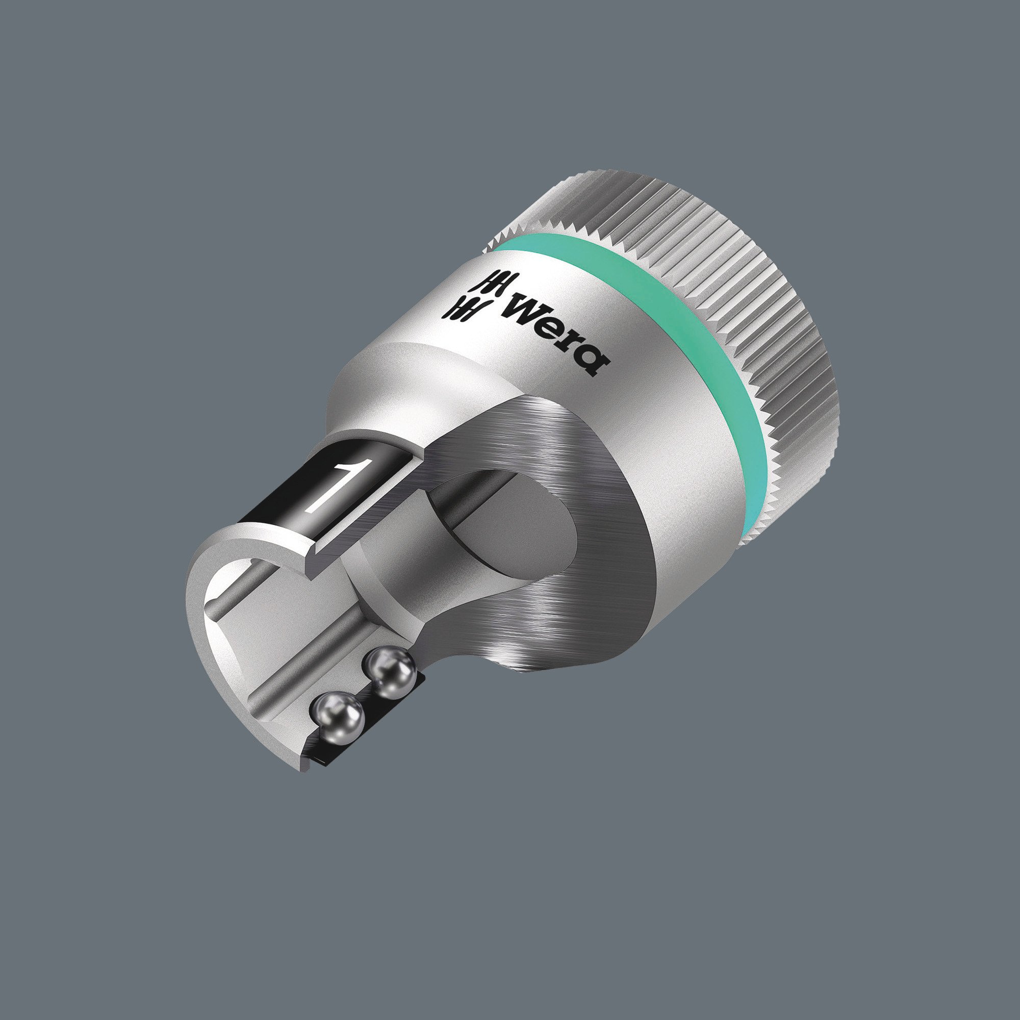 Wera, 8790 HMC HF 1 Kit Zyklop di chiavi a bussola con funzione di ritegno, 10 pezzi