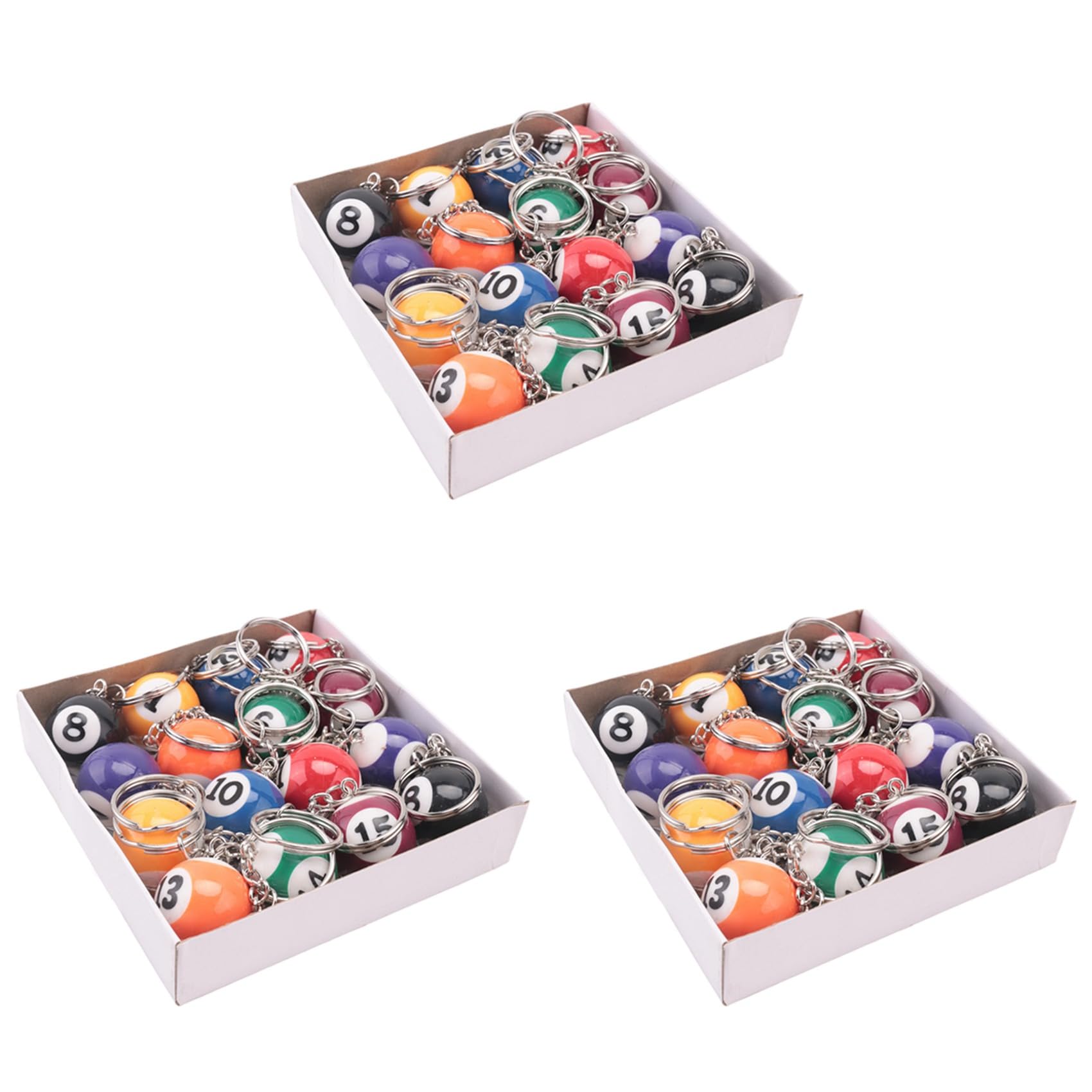 Juego de bola de billar de 48 piezas con mini bolas mágicas de repuesto para juego de mesa