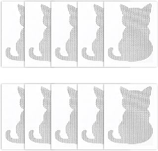 Window Screen Repair Sticker Kit - Door Replacement Patch in Cute Cartoon Shape | Strong Adhesive Fiberglass Mesh Wall Repair Patches, Drywall Tools Wall Hole Quick Repair Patch for RV Fengr-au