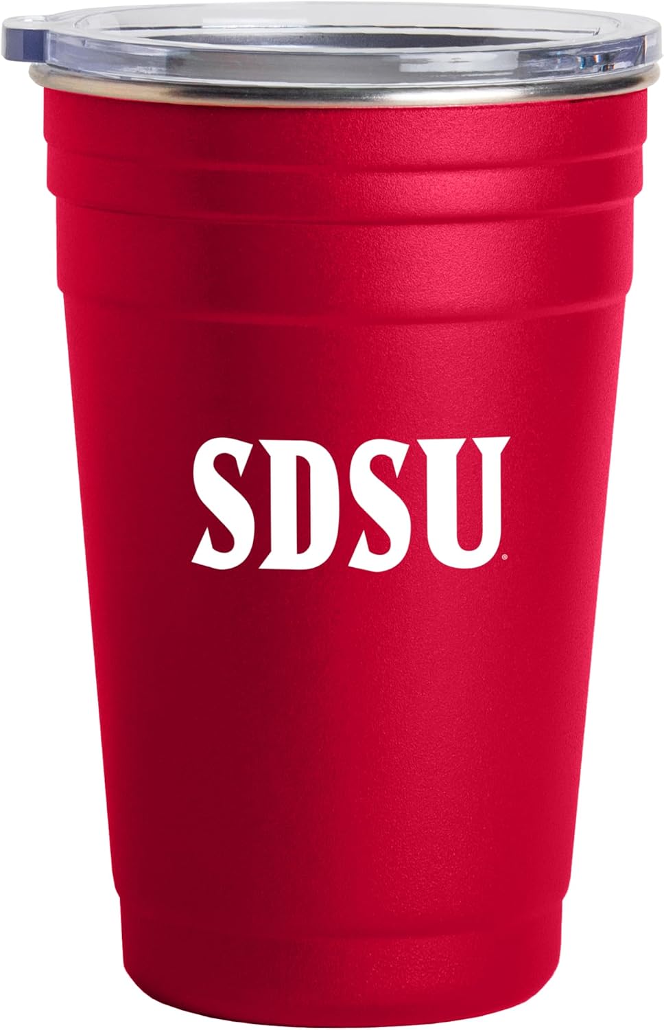 FANMATS NCAA 22 oz Stainless Tailgate Cup — Powder-Coated Steel | 22 Fluid Ounces | Team Color | Lid Included