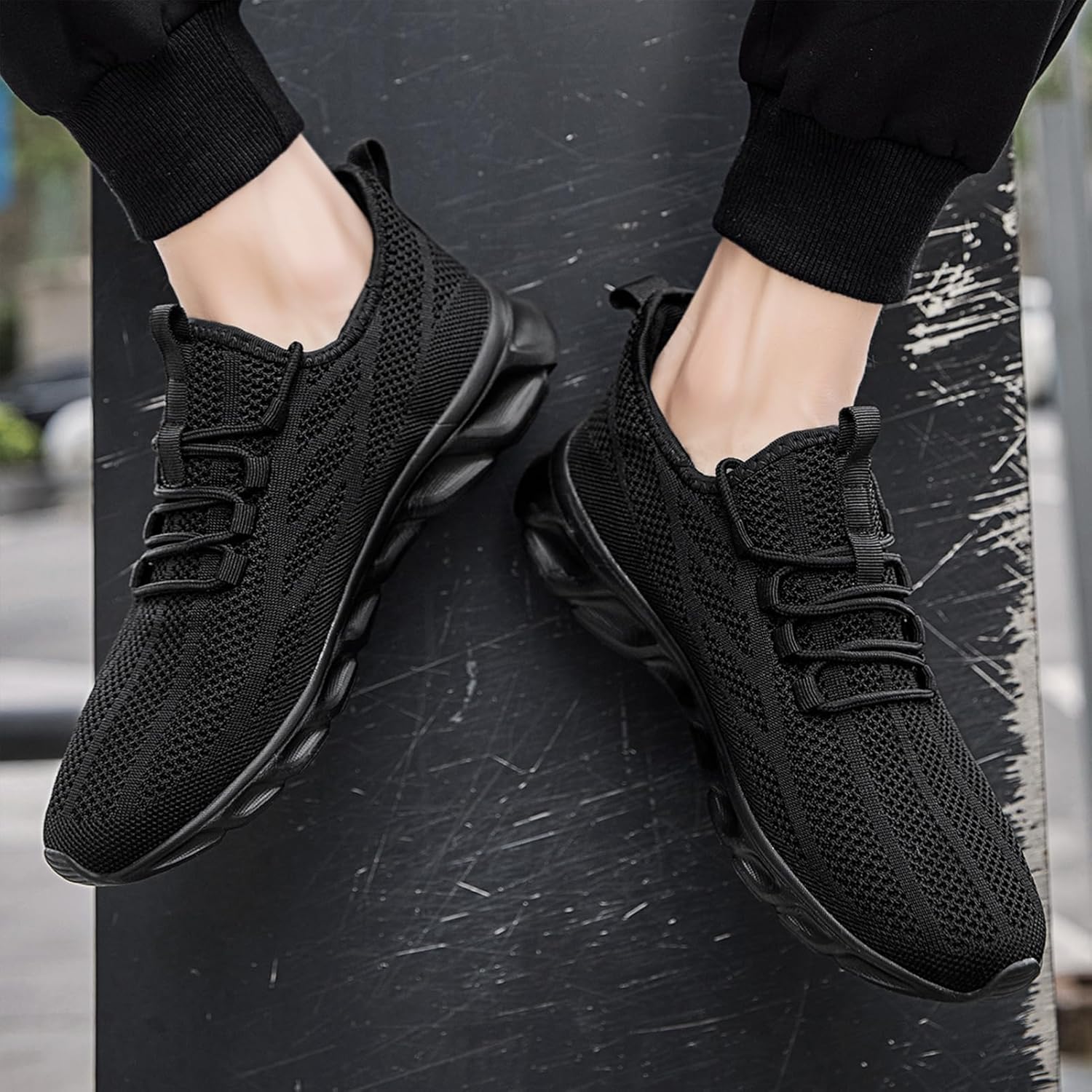 ZGPWZWL Mens Running Shoes Sneakers for Men Tennis Gym Athletic Lightweight Walking Comfortable Workout Sports Shoes - Image 2