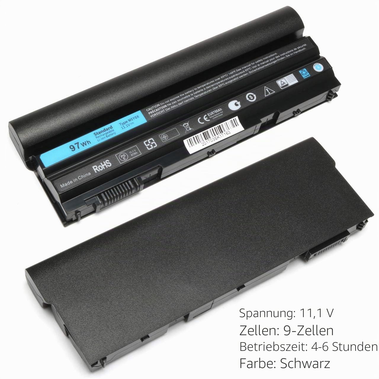 ANTIEE 97WH M5Y0X Laptop Akku für Dell Latitude E6420 E6430 P25G001 E6520 P14F001 E6530 E5420 E5520 E5430 E5530 P28G-001 E6440 E6555 40 P2 9F001 Vostro 3460 3560 Precision M2800 N3X1D T54FJ