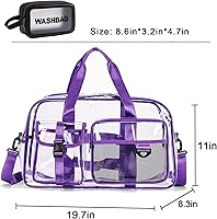 Vista 155 de Pequeña bolsa de gimnasio para mujer, bolsa de viaje con compartimento para zapatos