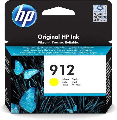 HP 912 Yellow Original Ink Cartridge, packaging may vary