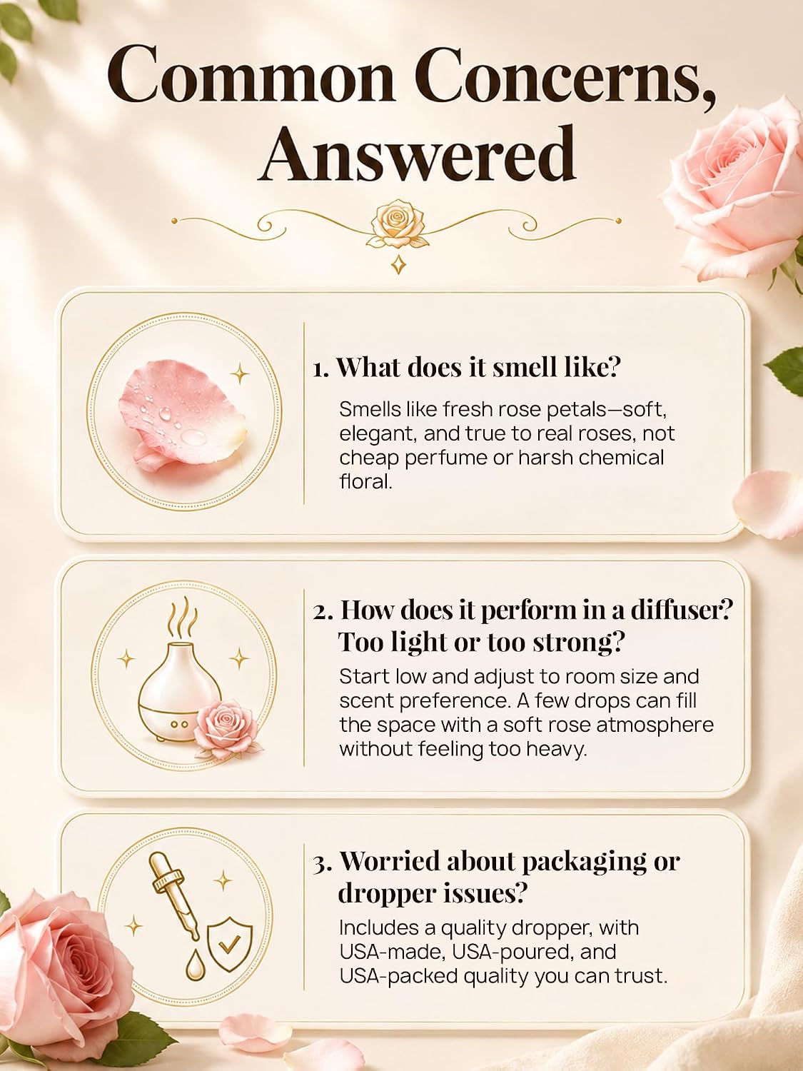 Rose Essential Oil 4 Fl Oz - Made in USA image 4