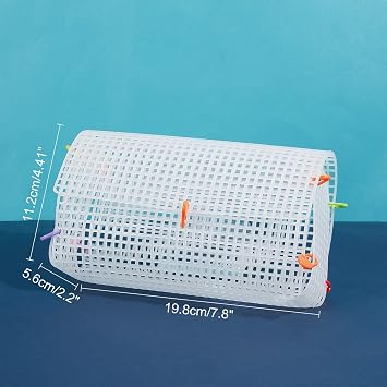 CHGCRAFT DIY Knitting Crochet Bags Kit Mesh Plastic Canvas Sheets Ribbon Set for DIY Craft Shoulder Bags Accessories Tool with Knitting Needle