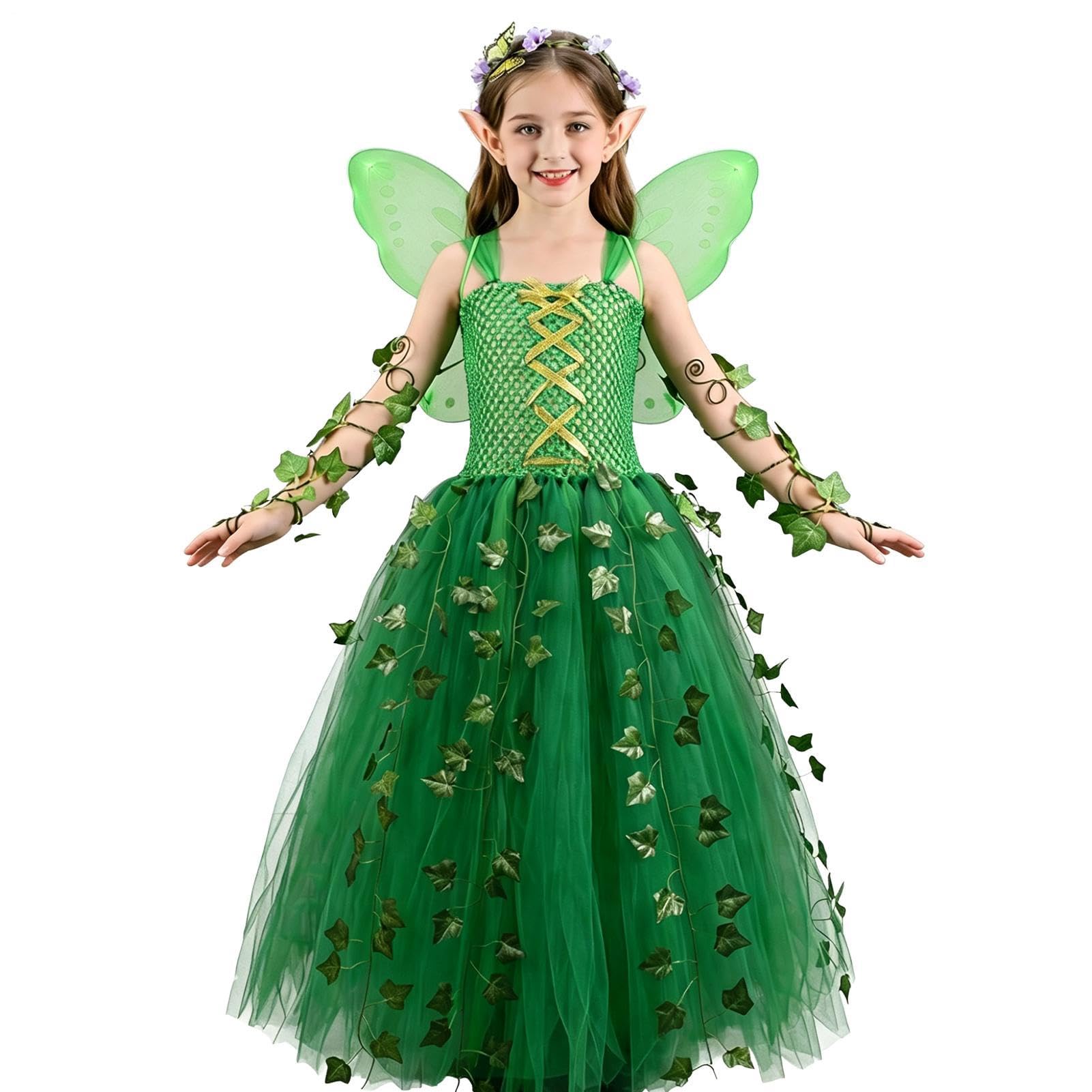 Set costume per bambina vestito di Halloween con ali incluse | Set di costume per Natale, Pasqua, carnevale, servizi fotografici, bambini, figlia