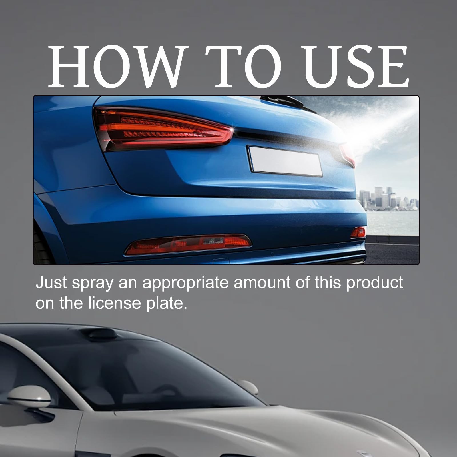 Spray nettoyant 3 en 1 haute protection pour voiture, nettoyant sans eau, anti-rayures, nettoyage automatique et manuel de la peinture, pour métal, outils et voitures (120ML,2PC)