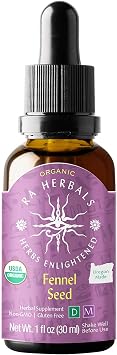 Ra Herbals Organic Fennel Seed Liquid Extract - Herbal Supplement - 1 fl oz