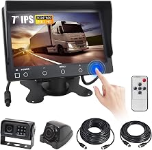 7 Inch HD 1080P Touch Screen RV Backup Camera System | IP68 Waterproof Camera for Semi Truck/Trailer/Camper/Pickup/Bus/RV