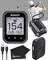 Vista 1 de Bushnell Phantom 2 Telémetro GPS negro con soporte magnético BITE y GreenView con paño de limpieza de lentes Wearable4U