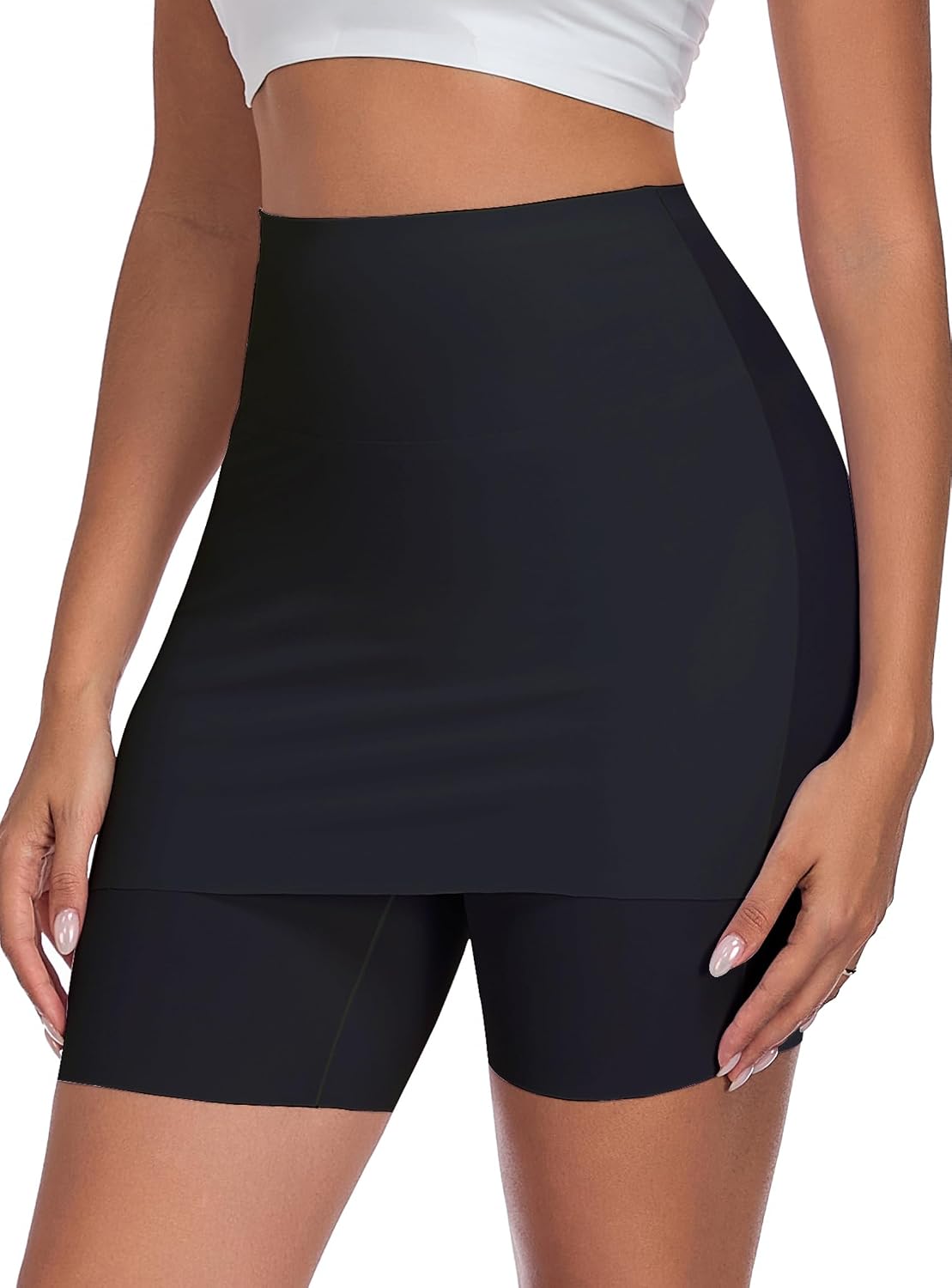 Summienlink Women's Slip Shorts for Under Dresses High Waisted Anti Chafing Boyshorts Panties Smooth Underwear