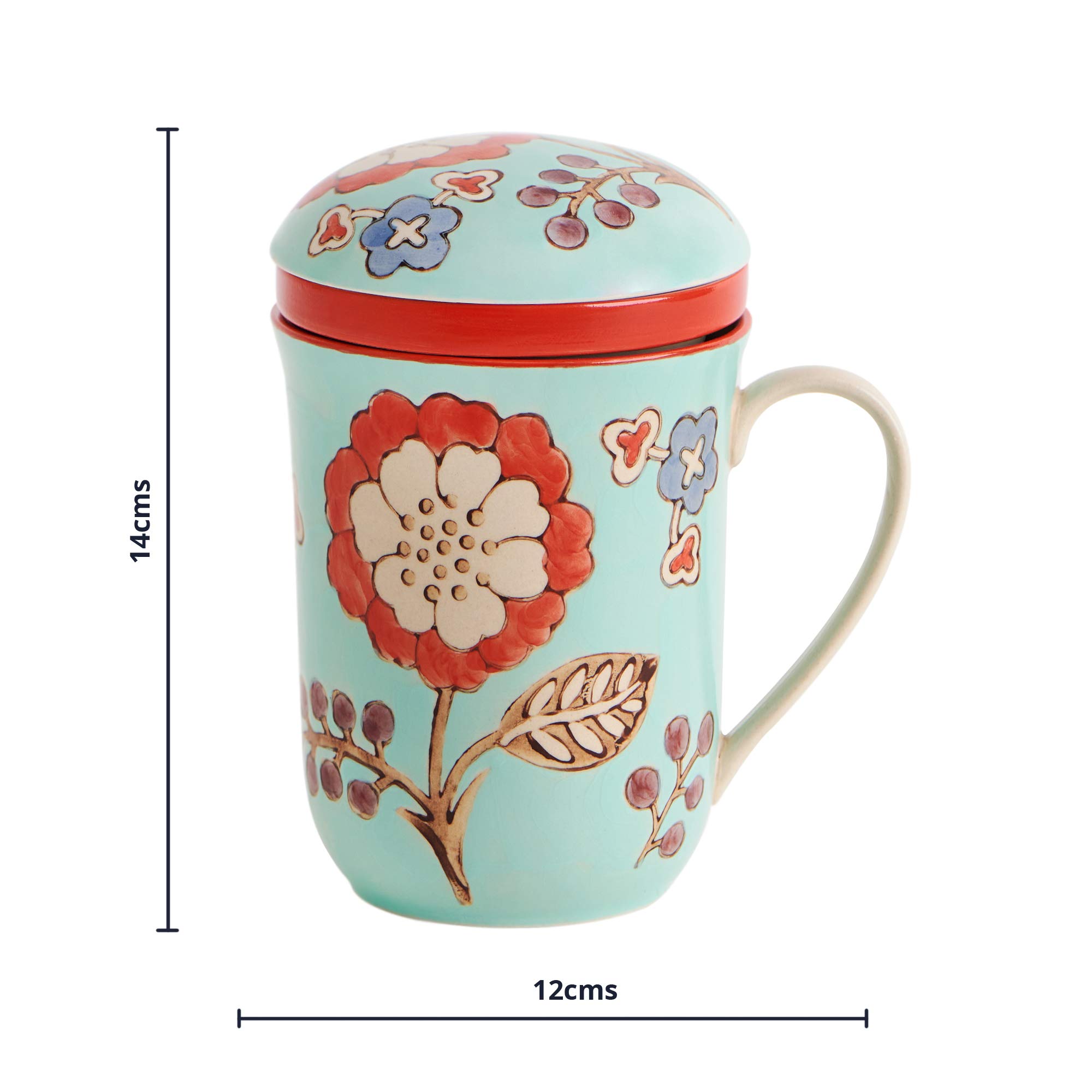 Jaipur Tea Brewing Mug - Teal