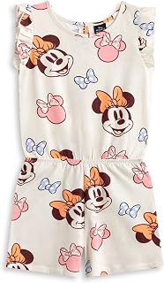 Girls Playsuit Options | Sleeveless Outfit with Ruffle Detail Elasticated Waistband | Casual Summer Wear with Pockets | Movie Character Apparel for Children