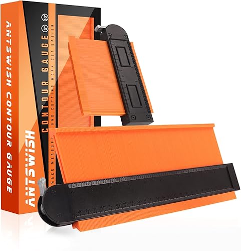 Herramienta de calibre de contorno de 10 y 5 pulgadas, herramienta de perfil de forma de súper calibre, duplicadora de contornos para medir