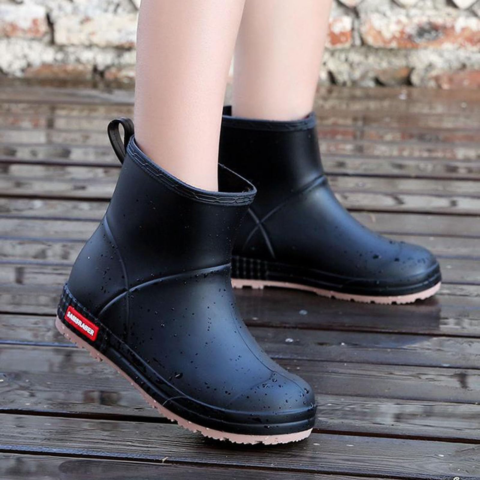 Botas de Lluvia para Mujer con Gruesa diseño Elegante para Actividades al Libre Resistentes y versátiles para Pescadores o Lavado de Autos