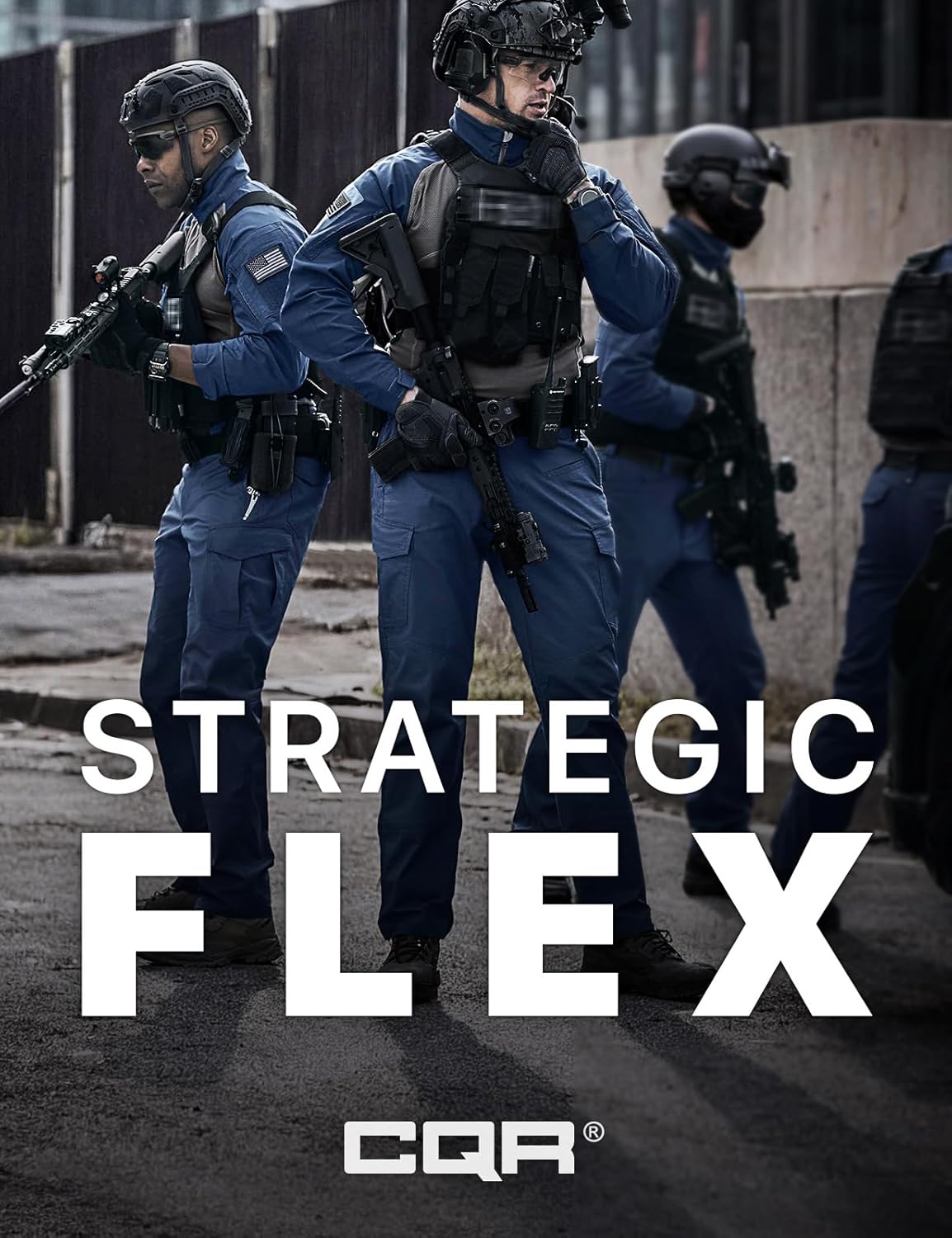 CQR Men's Flex Ripstop Tactical Pants, Water Resistant Stretch Cargo Pants, Lightweight EDC Hiking Work Pants - Image 3