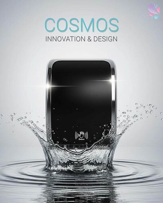Cosmos Blue and White Washroom Set Sensor + Sensor Soap 2 sensor dispensers 200m premium TAD paper 2L mild foam soap up to 5000 uses